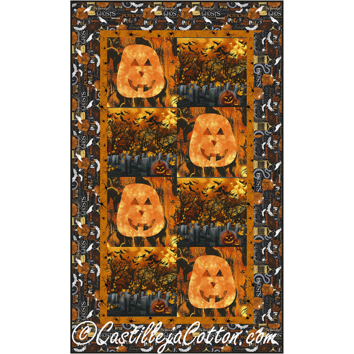 Pumpkin Boo Quilt Pattern CJC-52471 - Paper Pattern