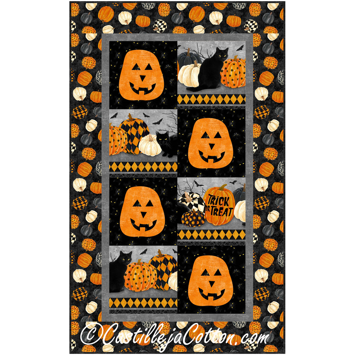 Pumpkin Boo Quilt Pattern CJC-52472 - Paper Pattern