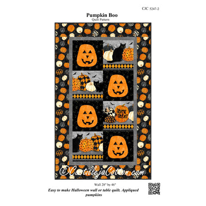 Pumpkin Boo Quilt Pattern CJC-52472 - Paper Pattern