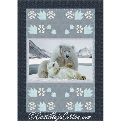 Lazy Polar Bear Cub Quilt Pattern CJC-52592 - Paper Pattern