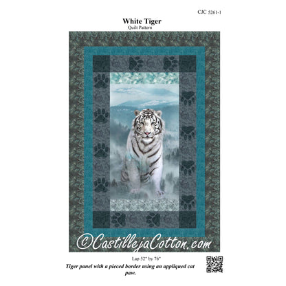 White Tiger Quilt CJC-52611e - Downloadable Pattern