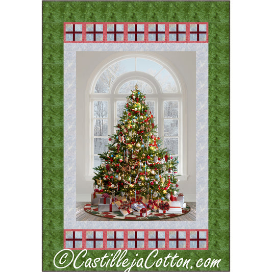 Christmas Tree and Presents Quilt CJC-52621e - Downloadable Pattern