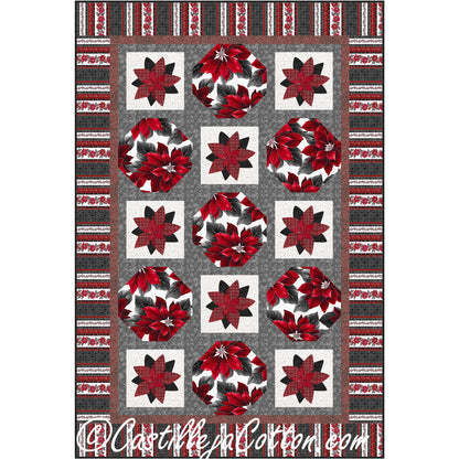 Poinsettia Song Quilt Pattern CJC-52641 - Paper Pattern