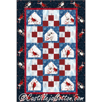 Cardinal Bird Feeders Quilt Pattern CJC-52661 - Paper Pattern