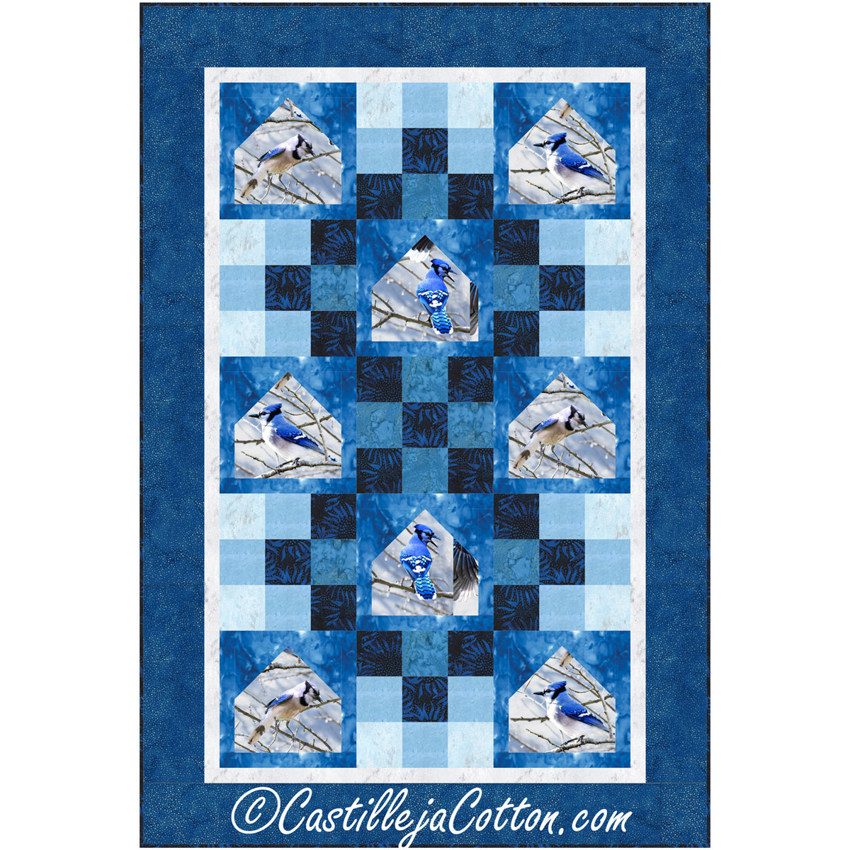 Blue Jay Bird Feeders Quilt Pattern CJC-52662 - Paper Pattern