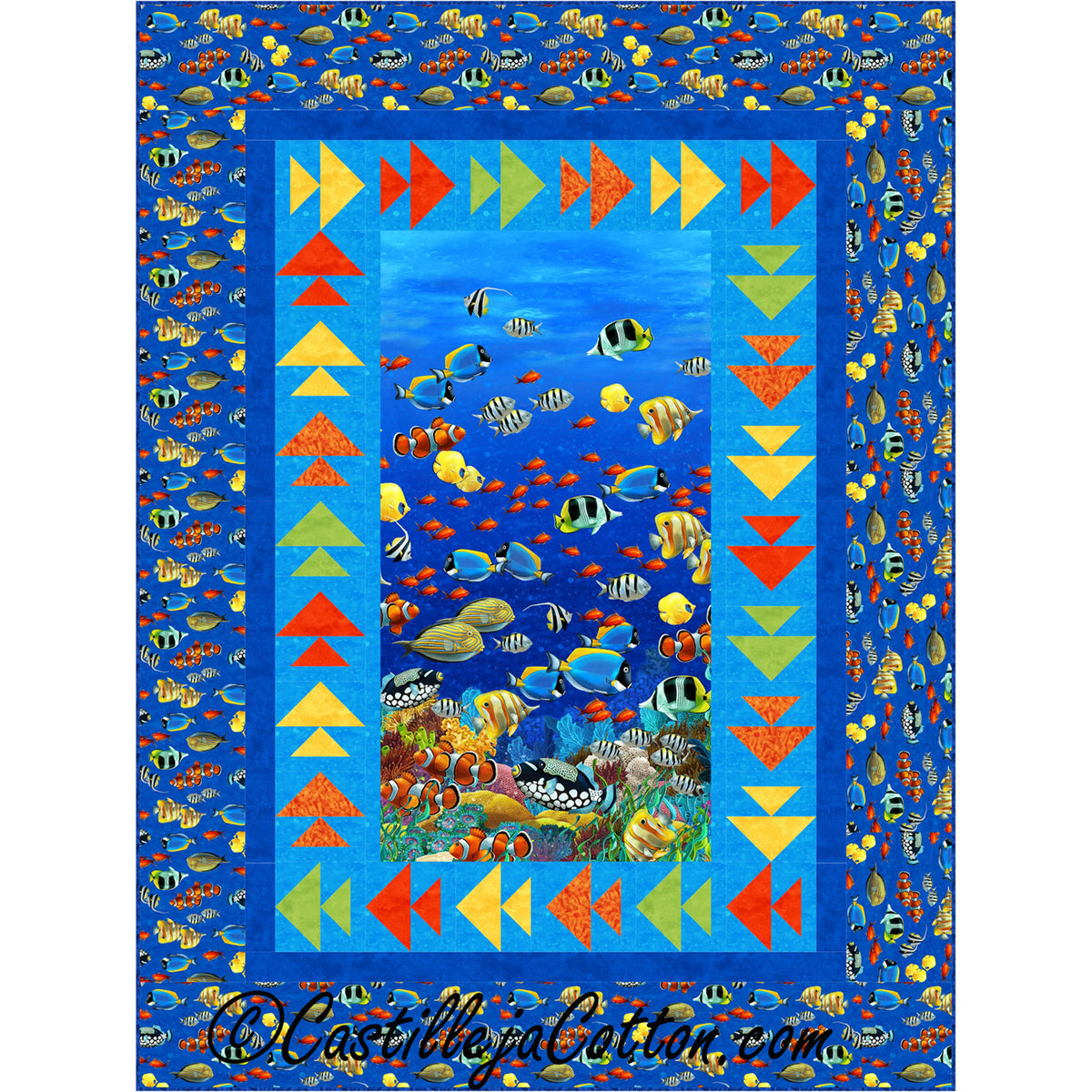 Coral Reef Quilt Pattern CJC-52701 - Paper Pattern