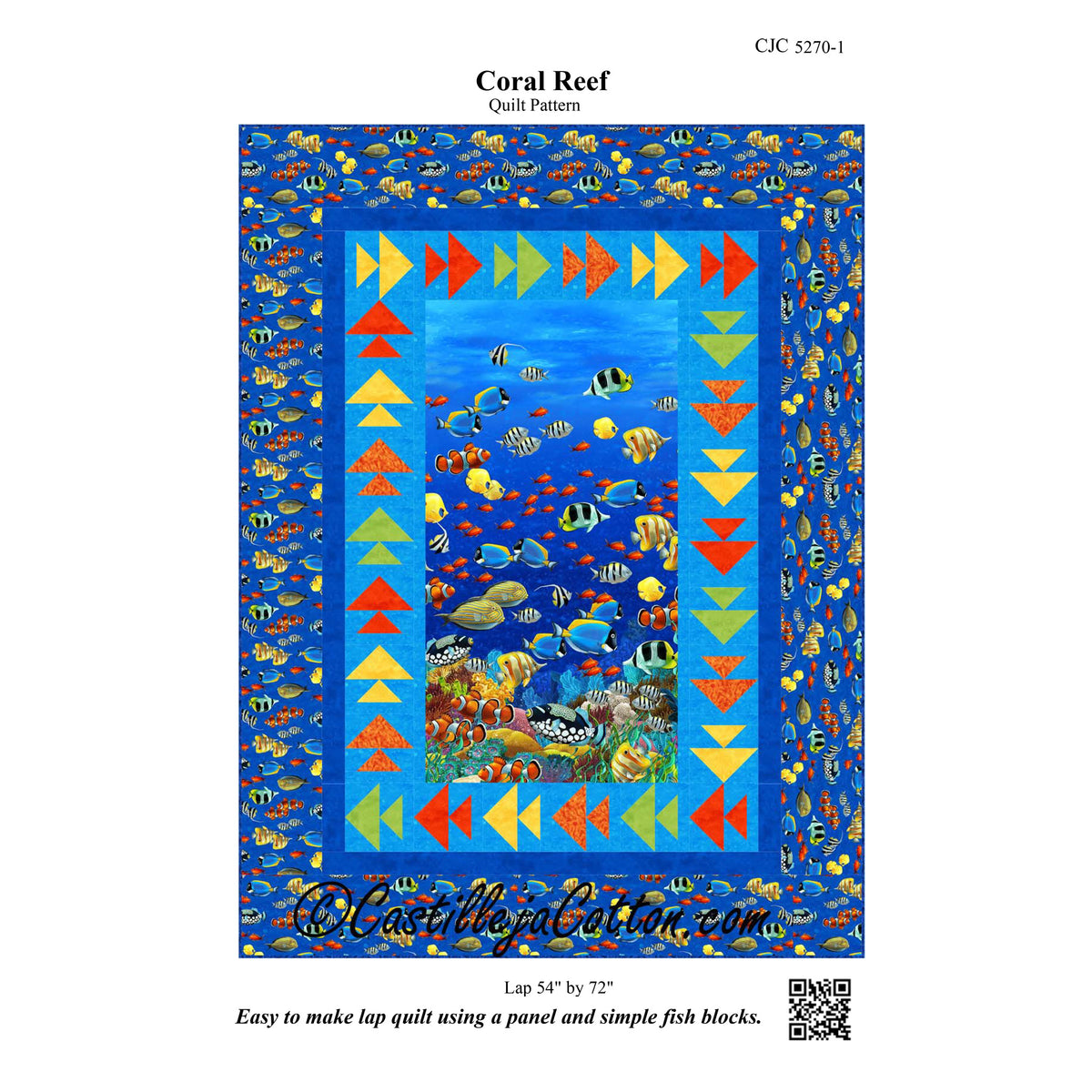 Coral Reef Quilt Pattern CJC-52701 - Paper Pattern