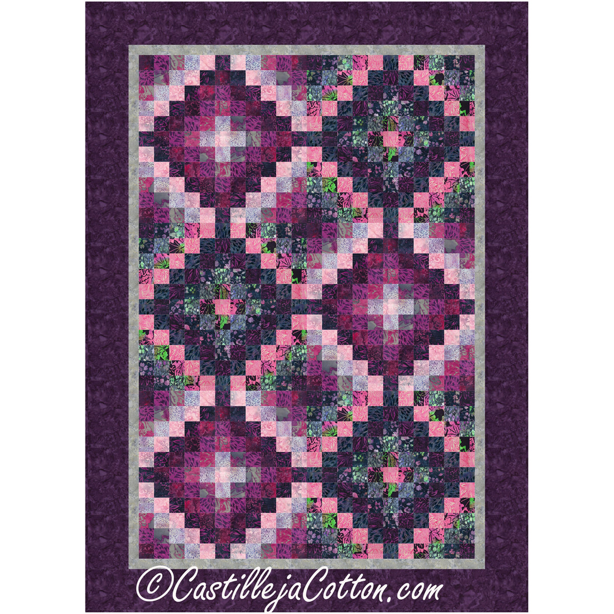 Petunia Twelve Trip Quilt Pattern CJC-52725 - Paper Pattern