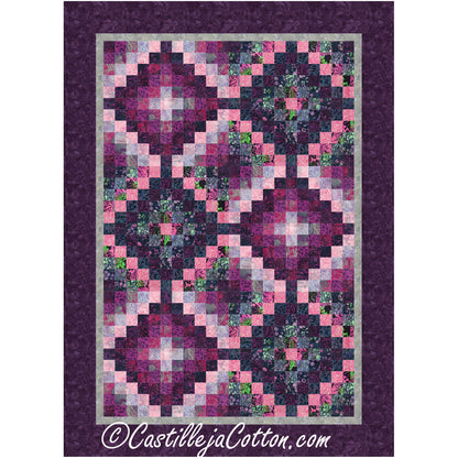 Petunia Twelve Trip Quilt Pattern CJC-52725 - Paper Pattern
