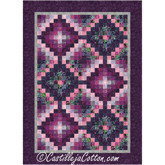 Petunia Twelve Trip Quilt Pattern CJC-52725 - Paper Pattern