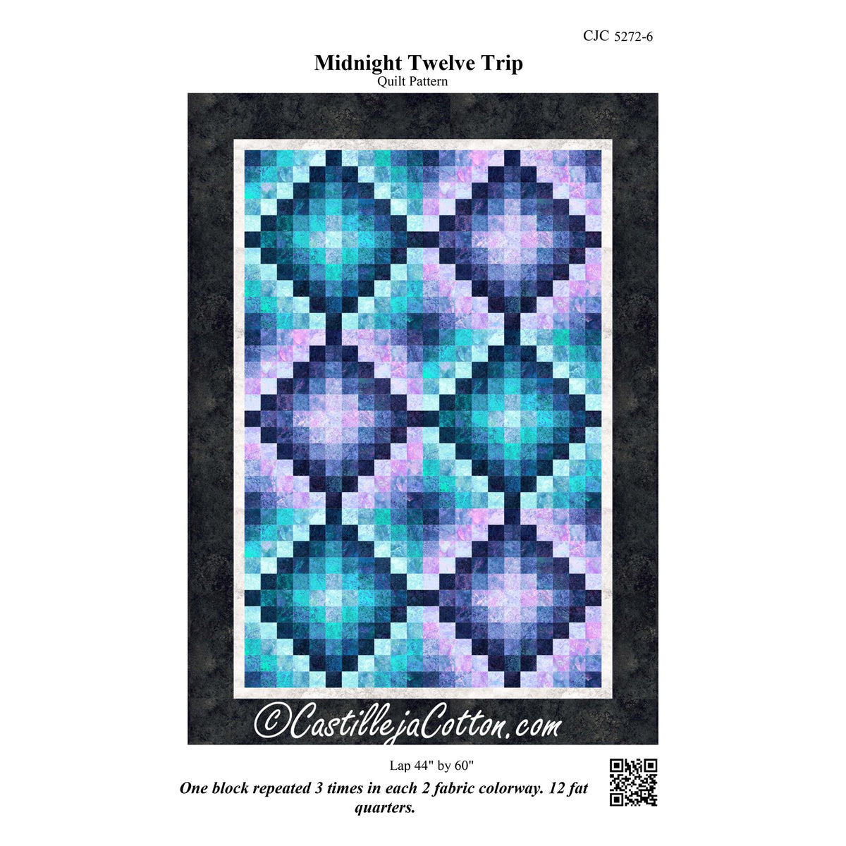 Midnight Twelve Trip Quilt CJC-52726e - Downloadable Pattern