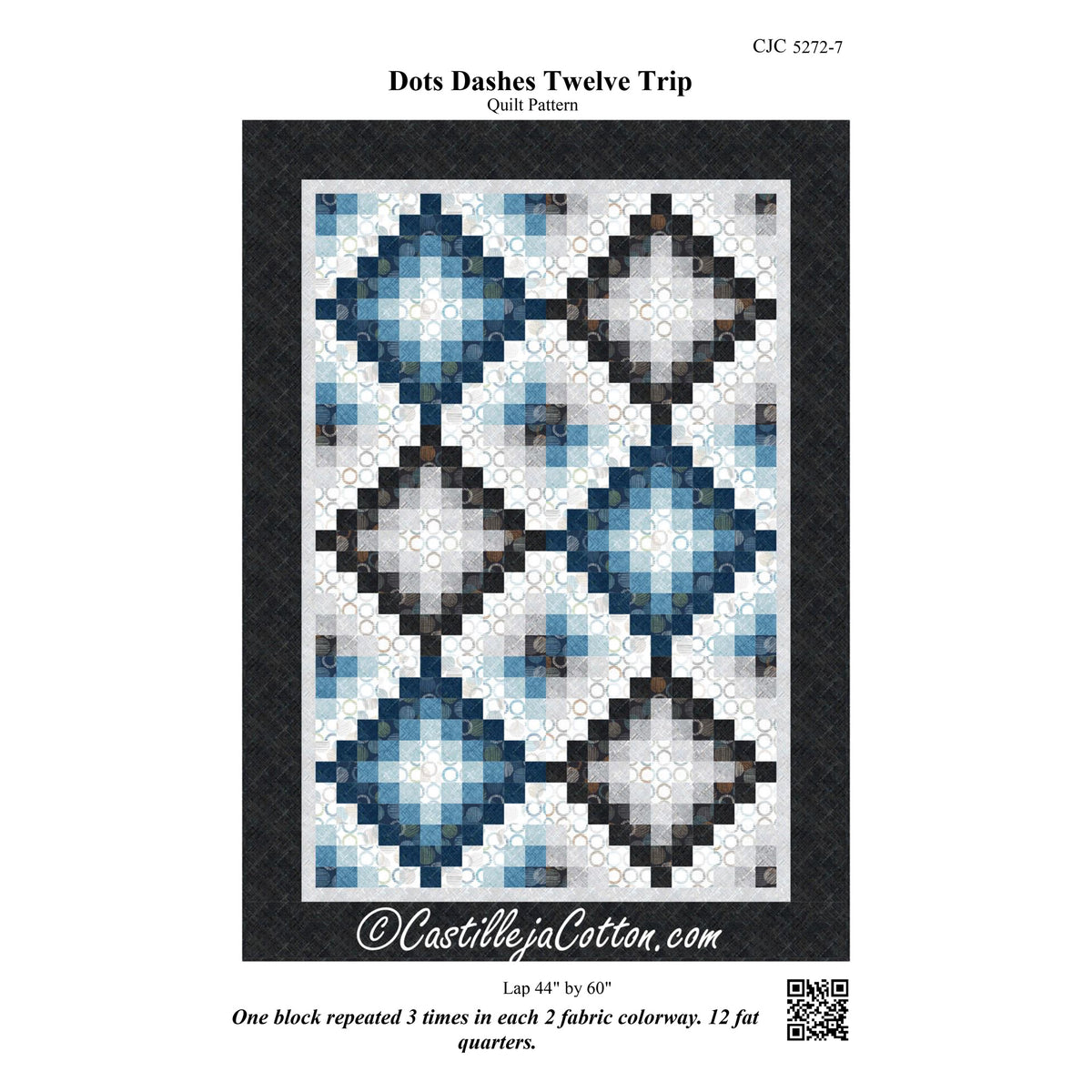 Dots Dashes Twelve Trip Quilt Pattern CJC-52727 - Paper Pattern