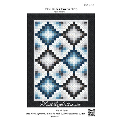 Dots Dashes Twelve Trip Quilt Pattern CJC-52727 - Paper Pattern