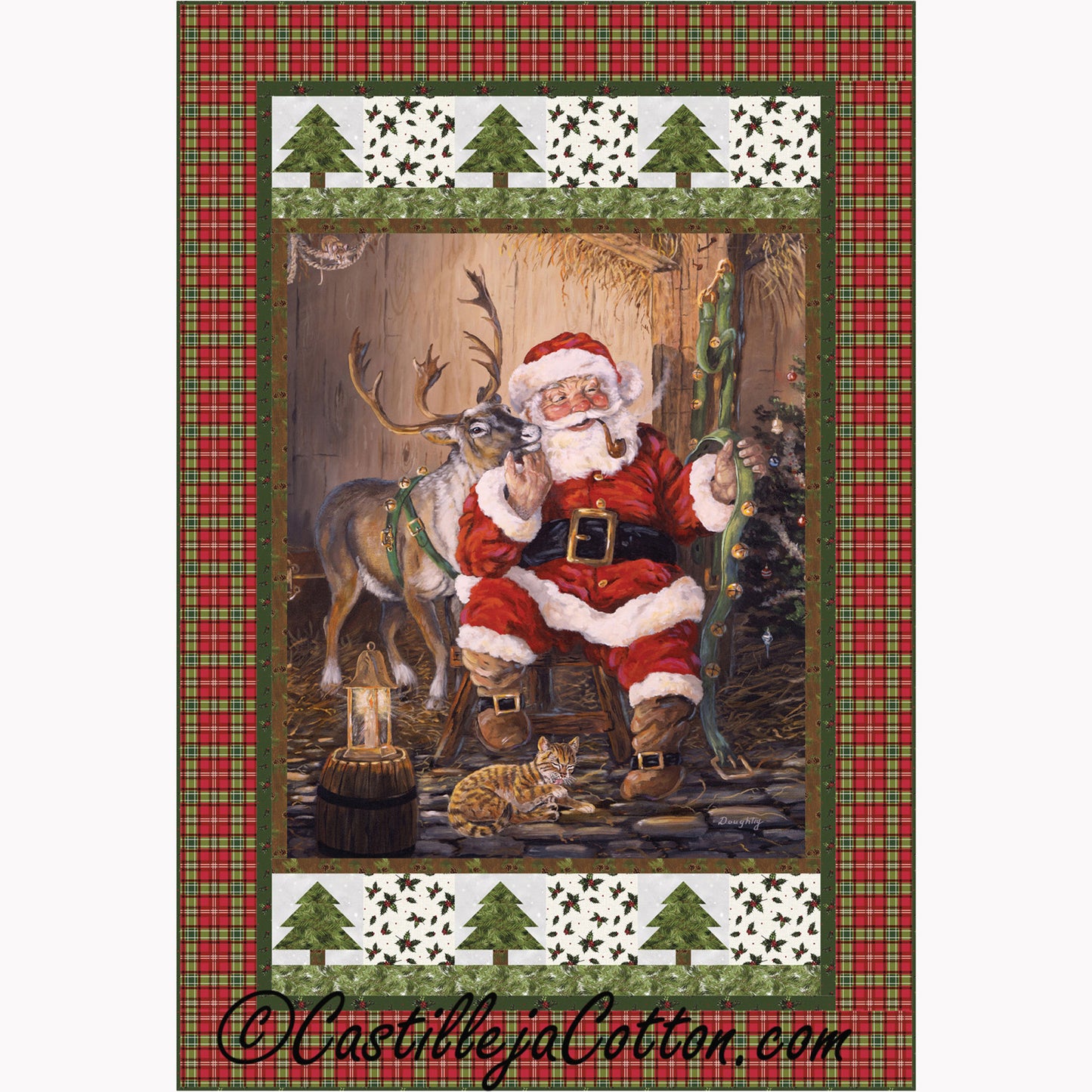 Santa Time to Go Quilt CJC-52751e - Downloadable Pattern