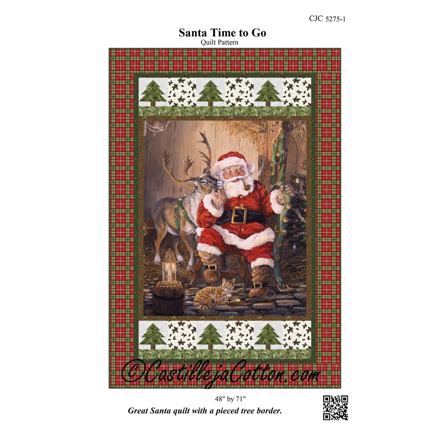Santa Time to Go Quilt CJC-52751e - Downloadable Pattern