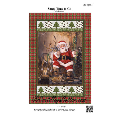 Santa Time to Go Quilt CJC-52751e - Downloadable Pattern