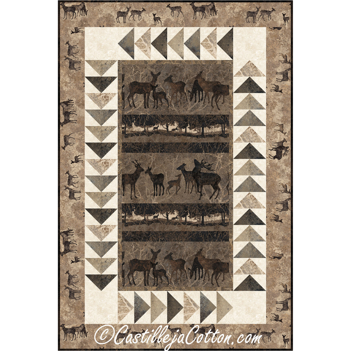 Deer in the Forest Quilt CJC-52921e - Downloadable Pattern