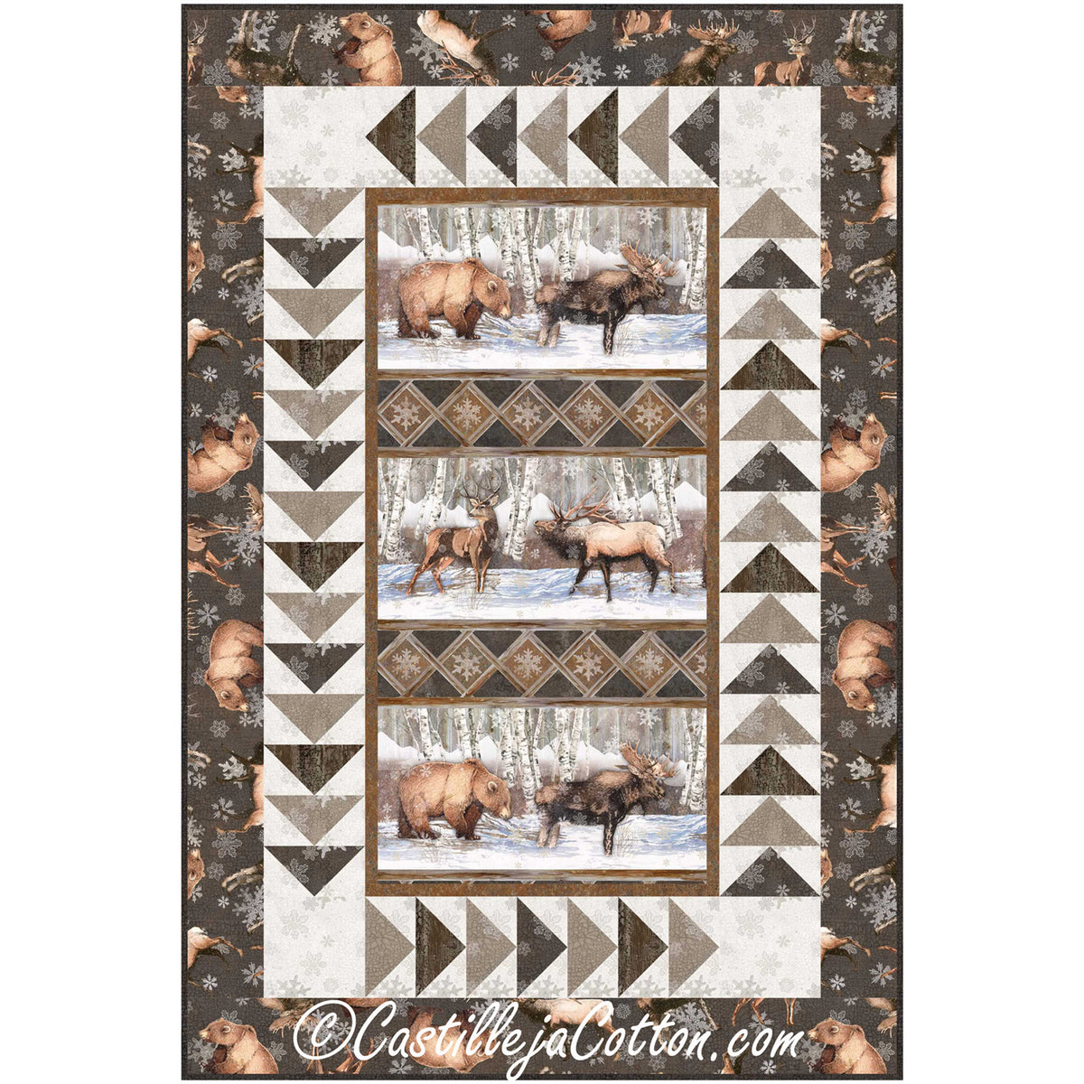 Animals in the Forest Quilt CJC-52922e - Downloadable Pattern