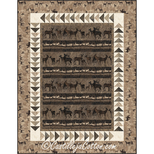 Forest Deer Quilt CJC-52931e - Downloadable Pattern