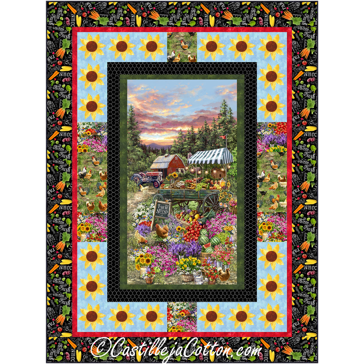 Farm Market Quilt CJC-53023e - Downloadable Pattern