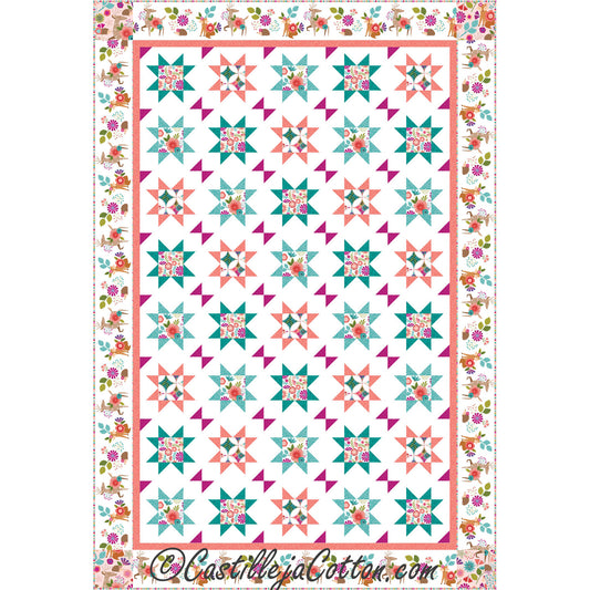 Hovering Stars with Butterflies Quilt Pattern CJC-53041 - Paper Pattern