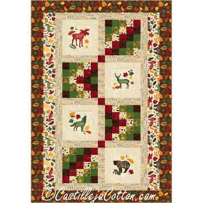 Twin Autumn Woods Quilt Pattern CJC-53081 - Paper Pattern