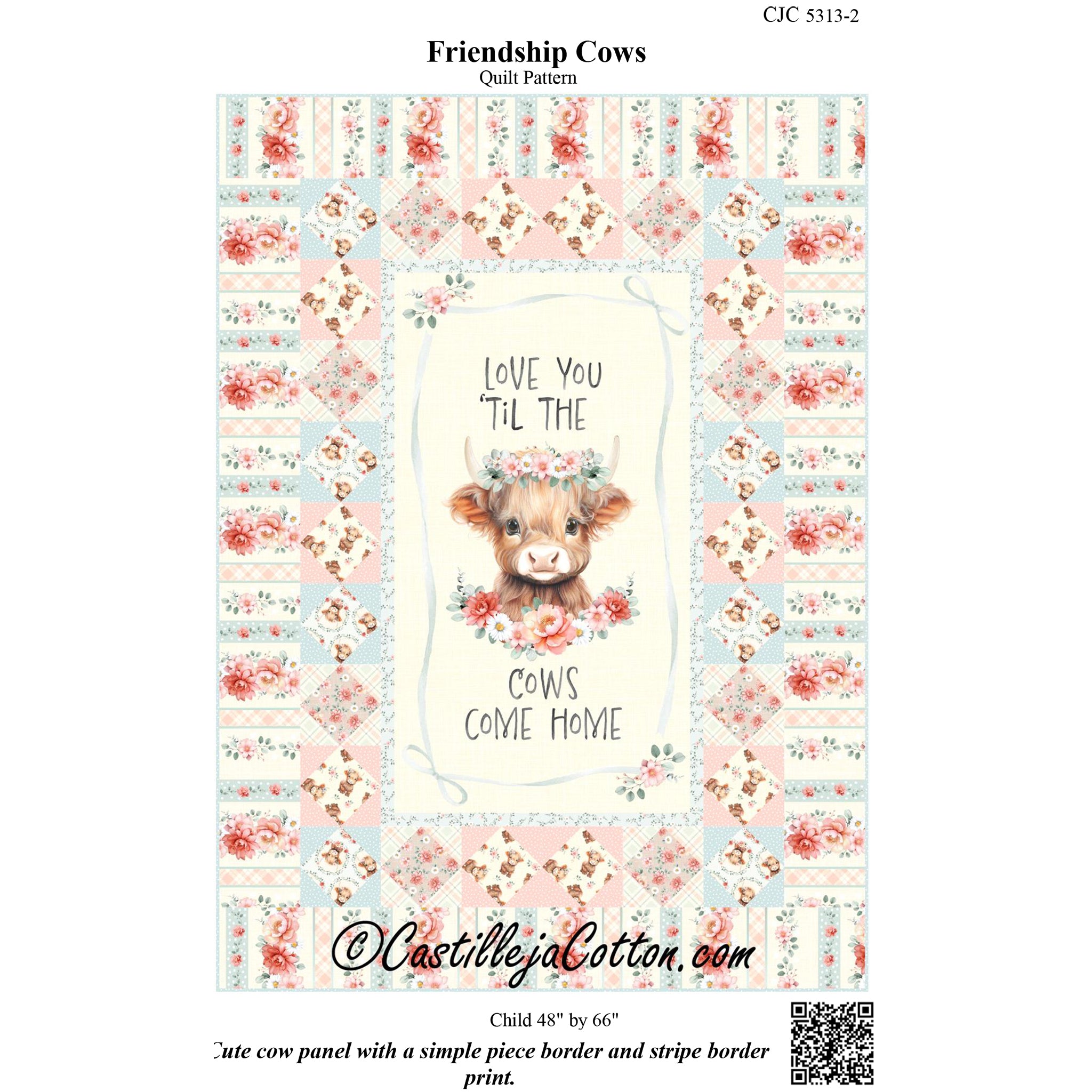 Friendship Cows Quilt CJC-53132e - Downloadable Pattern – QuiltWoman.com