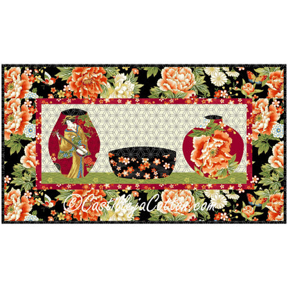 Kyoto Vases Wall Hanging Quilt Patten CJC-53141 - Paper Pattern