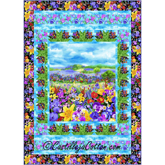 Meadow Flowers Quilt Pattern CJC-53161 - Paper Pattern