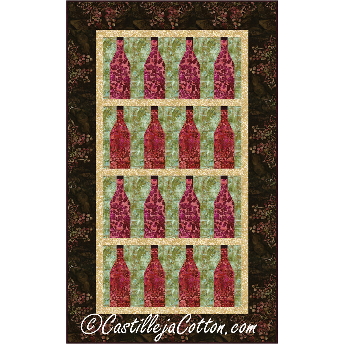Wine Time Wall Quilt Pattern CJC-53181 - Paper Pattern