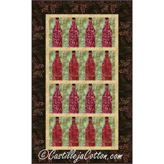 Wine Time Wall Quilt CJC-53181e - Downloadable Pattern