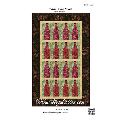 Wine Time Wall Quilt Pattern CJC-53181 - Paper Pattern