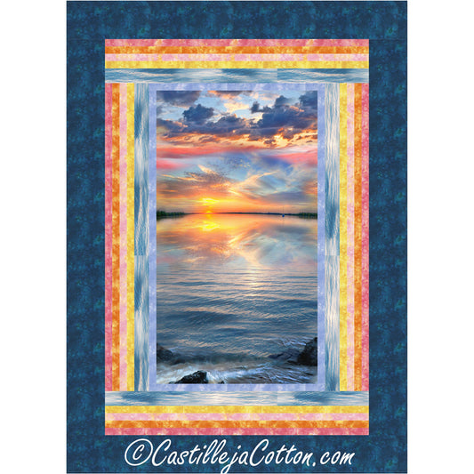 Sunset Sail Quilt CJC-53191e - Downloadable Pattern