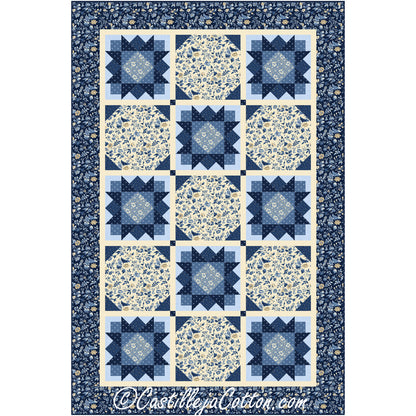 Starry Flowers Quilt Pattern CJC-53282 - Paper Pattern