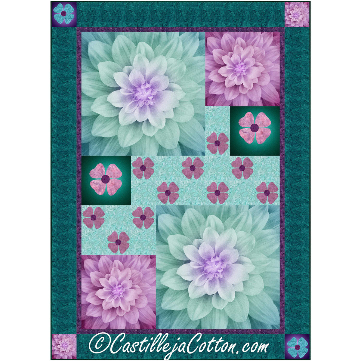KaBloom Flowers Quilt CJC-53331e - Downloadable Pattern