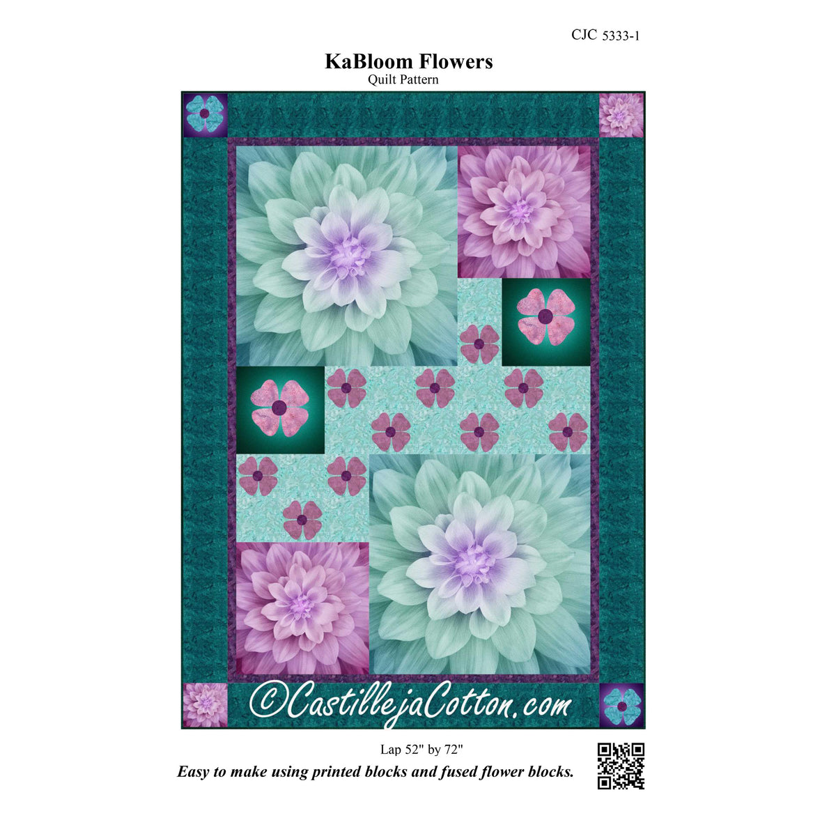 KaBloom Flowers Quilt CJC-53331e - Downloadable Pattern