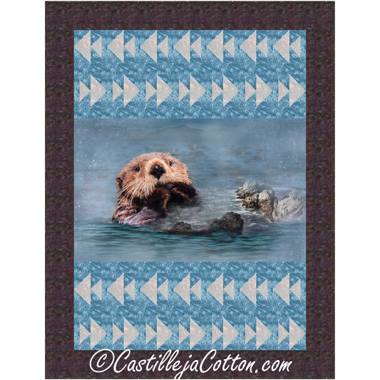Otters and Fishes Quilt Pattern CJC-53341 - Paper Pattern