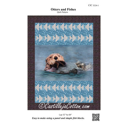 Otters and Fishes Quilt Pattern CJC-53341 - Paper Pattern