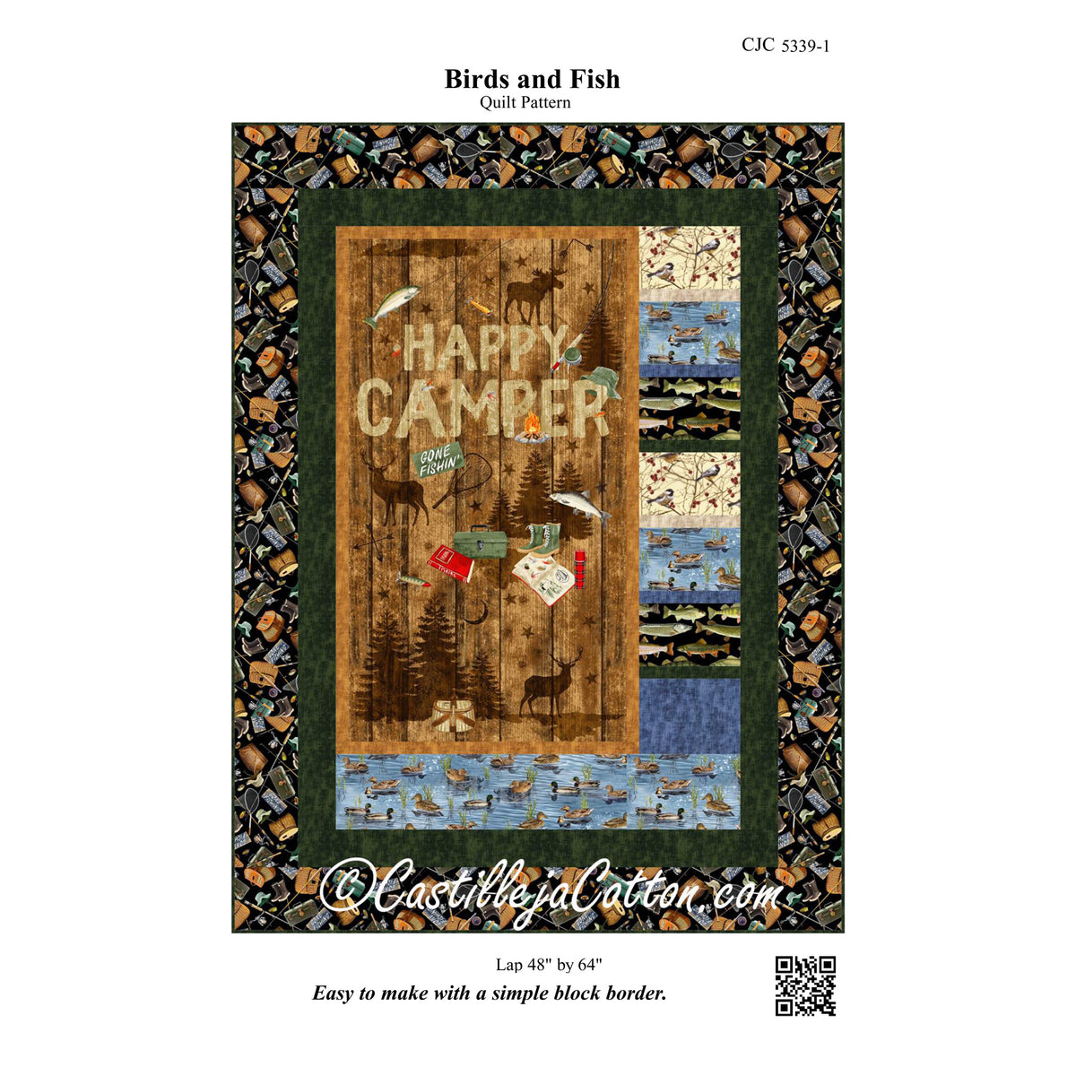 Birds and Fish Quilt CJC-53391e - Downloadable Pattern