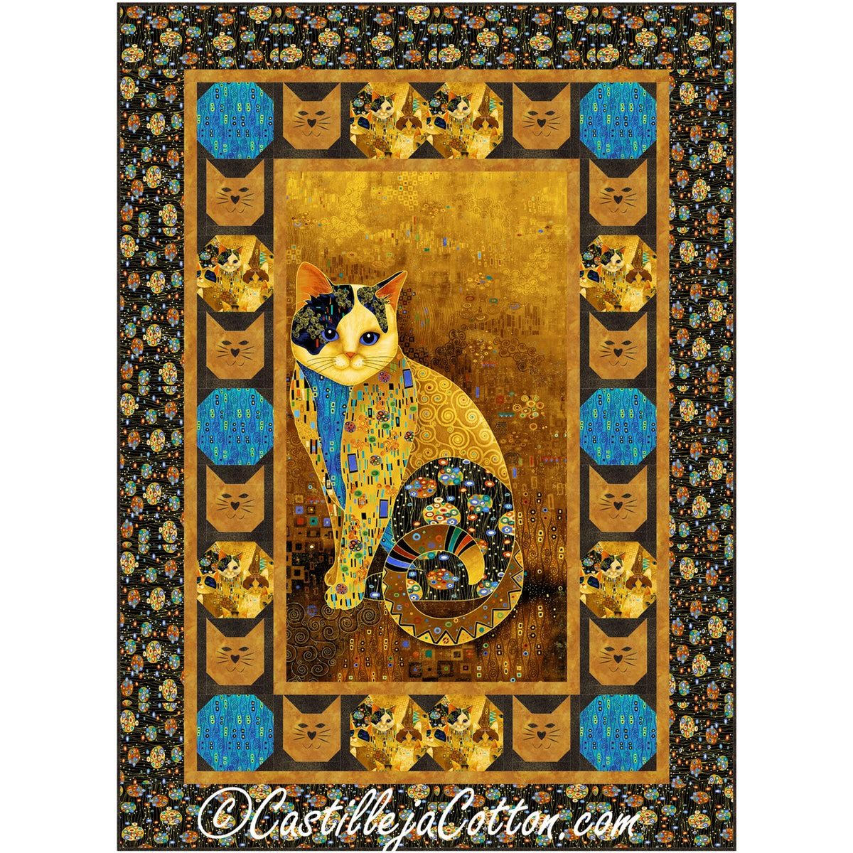 Cleo the Cat Quilt CJC-53402e - Downloadable Pattern