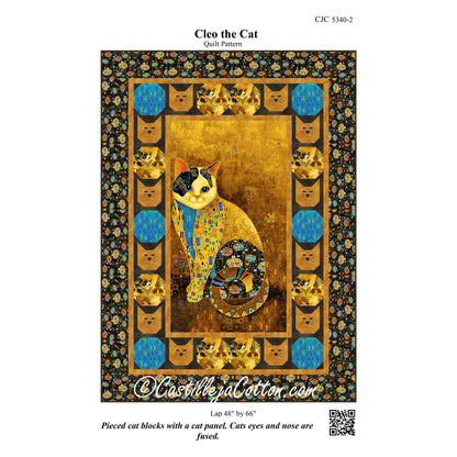 Cleo the Cat Quilt CJC-53402e - Downloadable Pattern