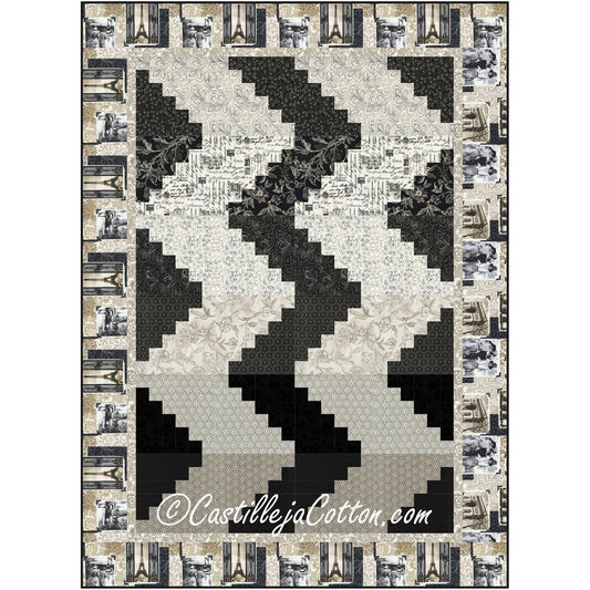 Paris Steps Quilt CJC-53421e - Downloadable Pattern