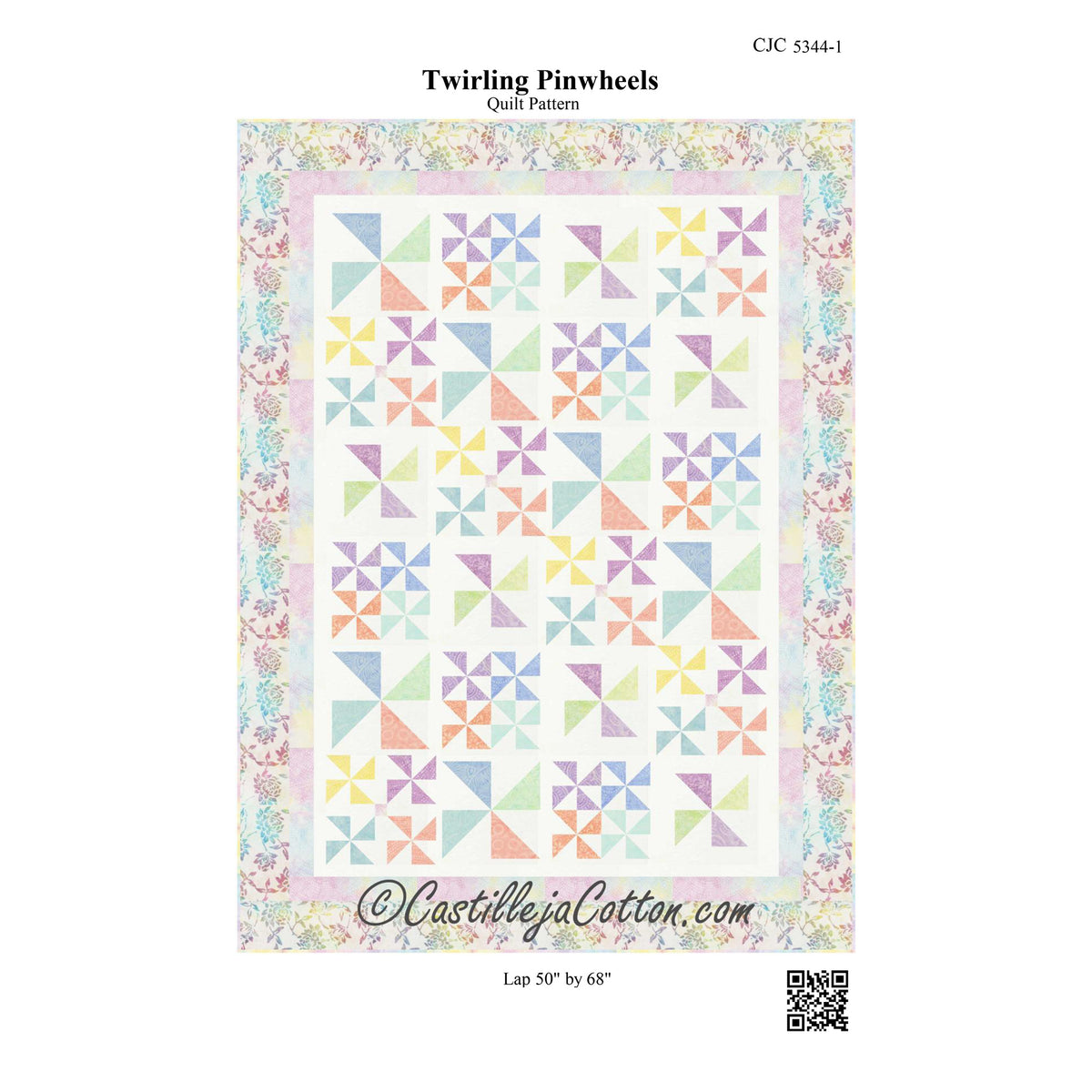 Twirling Pinwheels Quilt CJC-53441e - Downloadable Pattern