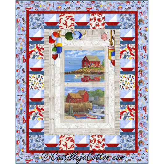 Seafood Catch Quilt Pattern CJC-53481 - Paper Pattern