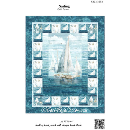 Cover image of pattern for Sailing quilt.