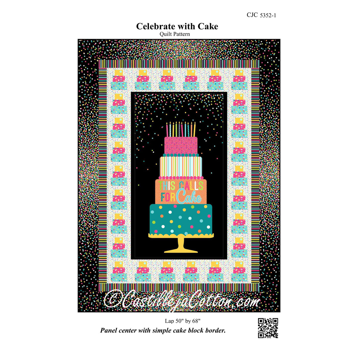 Celebrate with Cake Quilt Pattern CJC-53521 - Paper Pattern