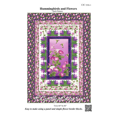 Hummingbirds and Flowers Quilt CJC-53561e - Downloadable Pattern
