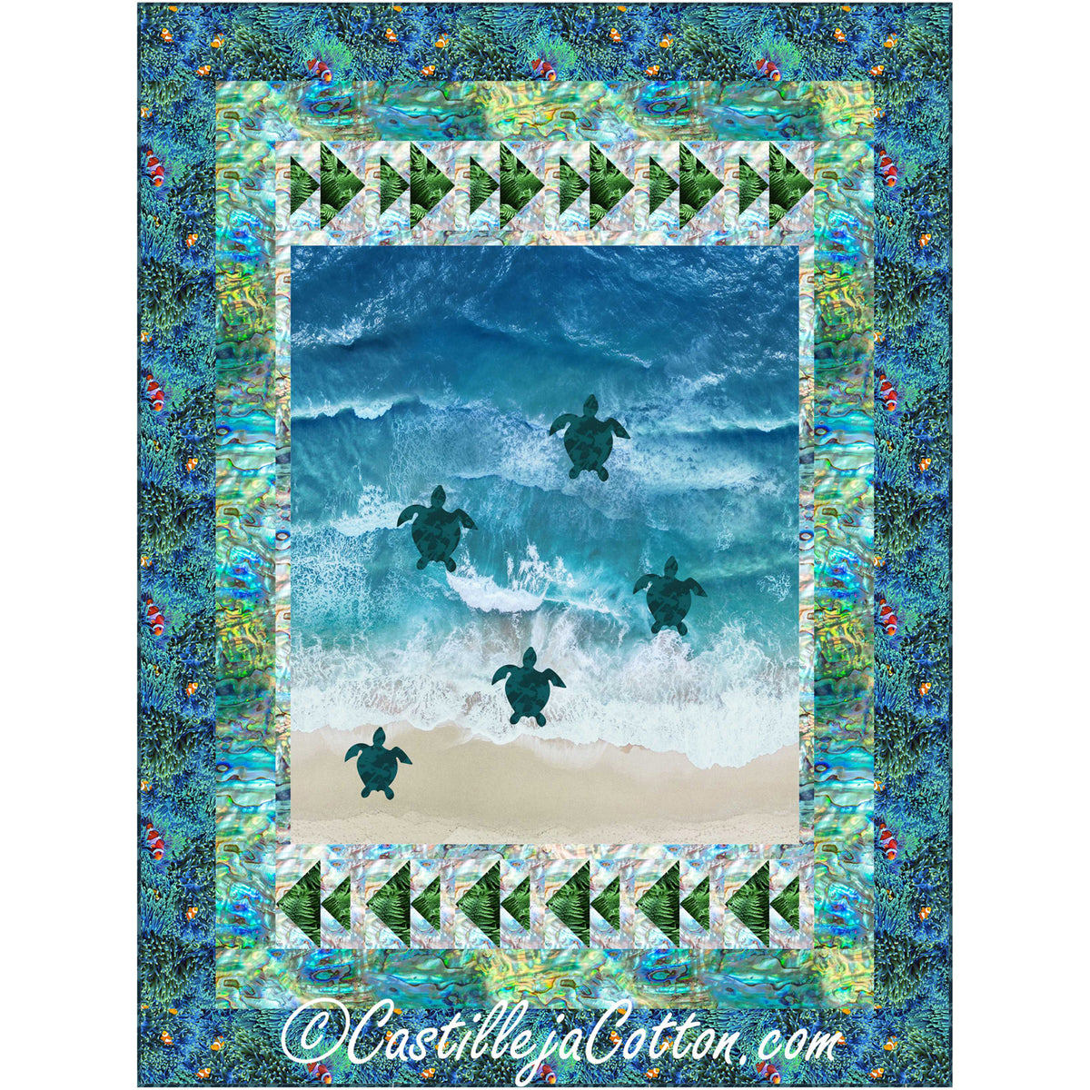 Turtles to the Ocean Quilt Pattern CJC-53611 - Paper Pattern