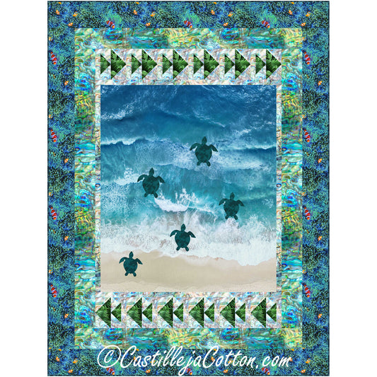 Turtles to the Ocean Quilt Pattern CJC-53611 - Paper Pattern