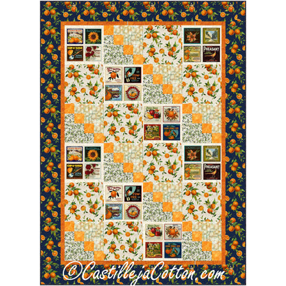 Orange Garden Quilt CJC-53661e - Downloadable Pattern